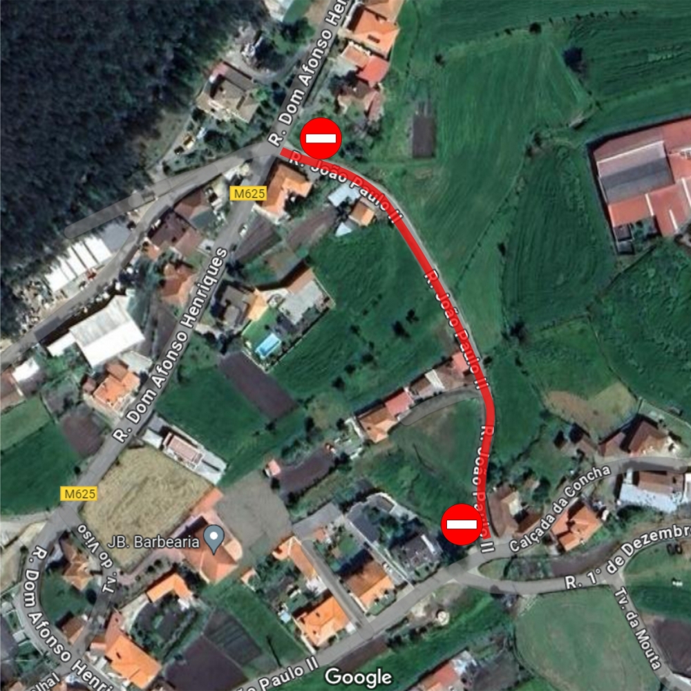 Rua João Paulo II Encerrada ao Transito Provisóriamente